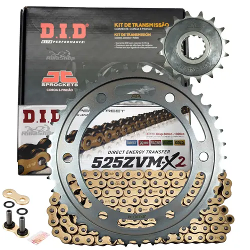 Kit Relação Premium Did Jt 525 Zvm-X2 120 L 41/16 Honda Cbr 600 Rr 2007 até 2016 R 2010 até 2016
