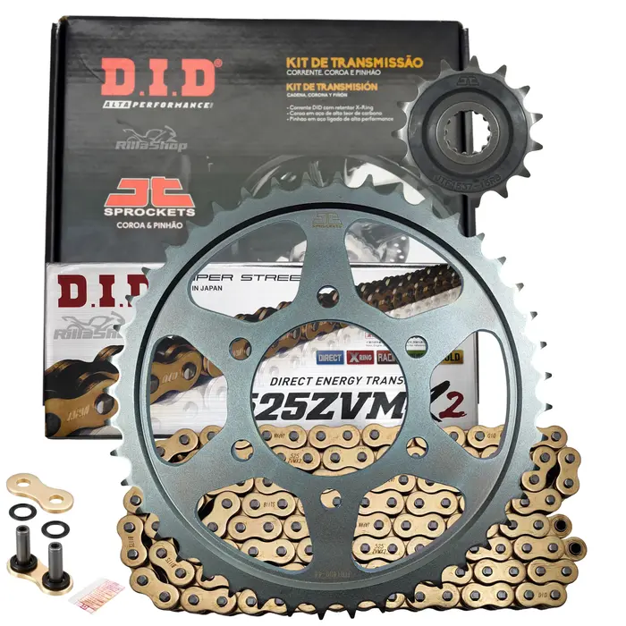 Kit Relação Premium Did Zvm-X2 Jt Kawasaki Z 900 Abs Se Rs Cafe de 2017 até 2024
