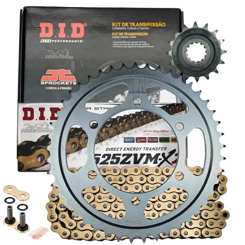 Relação Premium Did Jt 525 Zvm-x2 120 L Gold 45/16 Yamaha Mt 09 13/24 Tracer 16/18 Tracer Gt 19/24