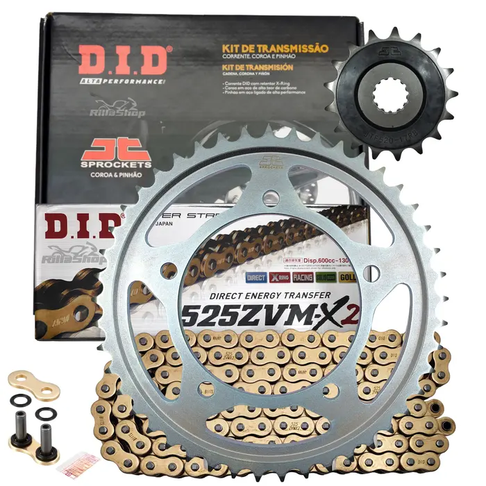 Kit Relação Premium Did Zvm-X2 Jt Suzuki Gsx R 750 Srad de 2006 até 2013