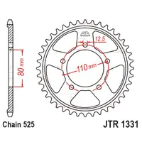 Kit Relação Premium Did Zvm-X2 Jt Honda Crf 1000 L Africa Twin de 2016 até 2020 1100 L de 2020 até 2024 - imagem 3