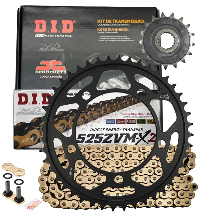 Kit Relação Premium Did Zvm-X2 Jt Bmw F 850 Gs de 2018 até 2024 F 850 900 Gs Adventure de 2019 até 2026