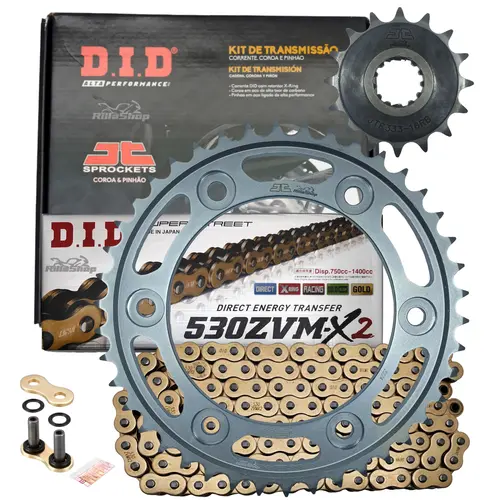 Kit Relação Premium Did Jt 530 Zvm-X2 120 L 42/16 Honda Cbr 900 Rr Fireblade 00/03 Cbr 1000 Rr Fireblade 06/16 Cbr 1000 Rr Repsol 05/15 Cbr 1000 R Fireblade 10/16