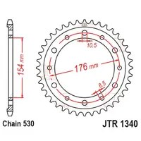 Kit Relação Premium Did Zvm-X2 Jt Honda Cb 1000 R Abs 2008 até 2016 Cb 1000 R Capitão América 2011 até 2015 - imagem 3