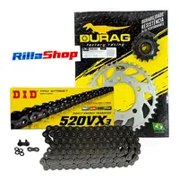 Kit Relação Did 520 Vx3 112l Durag 41/15 Cb Cbr 500 2019 até 2023 - imagem 1