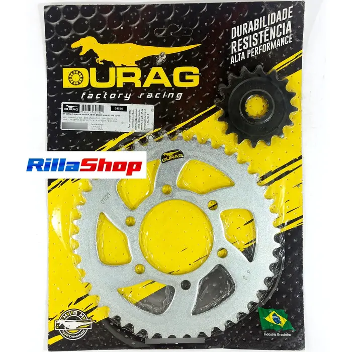 Kit Relação Did 520 Vx3 112l Durag 43/16 Ninja Zx 6 R 2007 até 2025