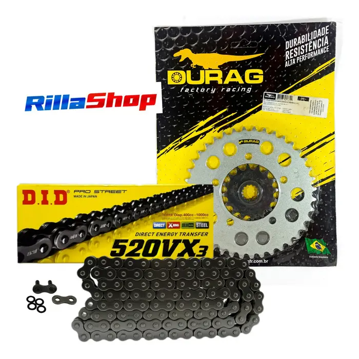 Kit Relação Did 520 Vx3 112l Durag 39/16 Gs 500 E 1993 até 2010