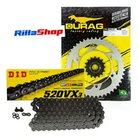 Kit Relação Did 520 Vx3 118l Durag 46/16 Yamaha Xj6 09/19 - imagem 1