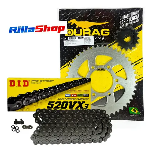 Kit Relação Did 520 Vx3 114l Durag 46/15 Er 6n Z 650 Versys
