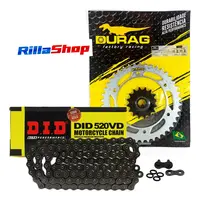 Kit Relação Did 520 Vd 112l Durag 42/16 Bmw G 310 Gs 17/23 Cinza - imagem 1