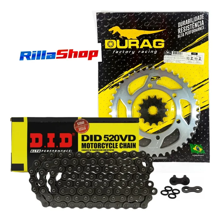 Kit Relação Did 520 Vd 112l Durag 43/14 Mt 03 321cc 16/24