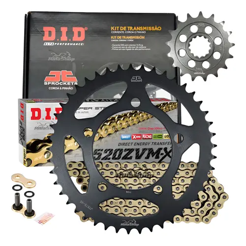 Kit Relação Premium Did Jt 520 Zvm-X 120 L 45/17 Bmw S 1000 Rr 2012 até 2018 R 2013 até 2020