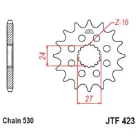 Kit Relação Premium Did Jt Suzuki Gsx 1300 R Hayabusa 1300 de 2008 até 2024 B King de 2008 até 2012 - imagem 5