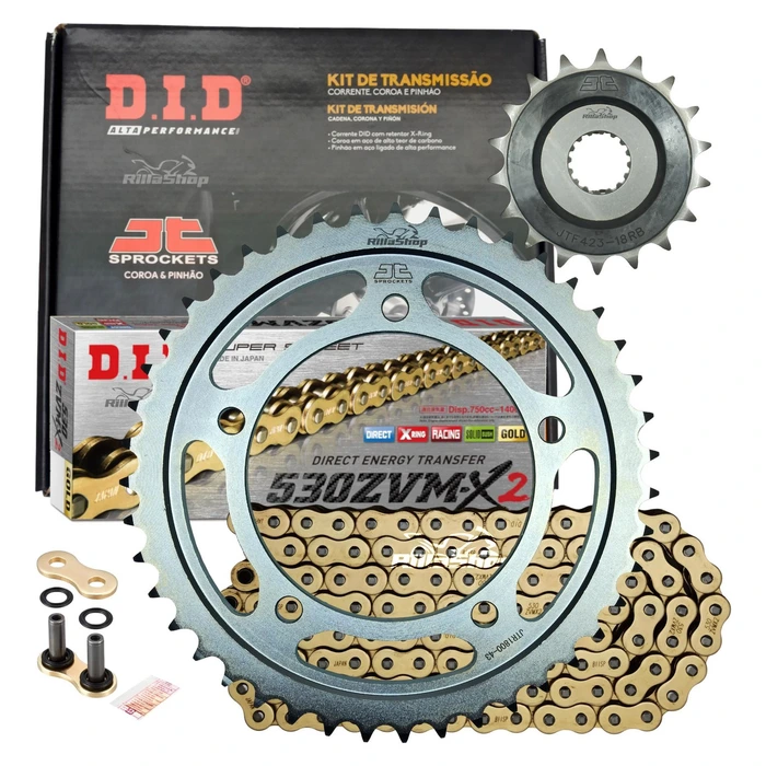 Kit Relação Premium Did Jt Suzuki Gsx 1300 R Hayabusa 1300 de 2008 até 2024 B King de 2008 até 2012