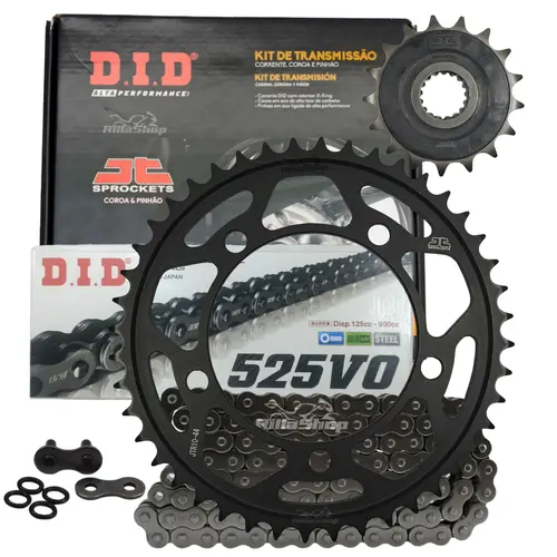 Kit Relação Premium Did Jt 525 V0 124 L 44/17 Bmw F 900 Gs 2024 e 2025 12,5mm