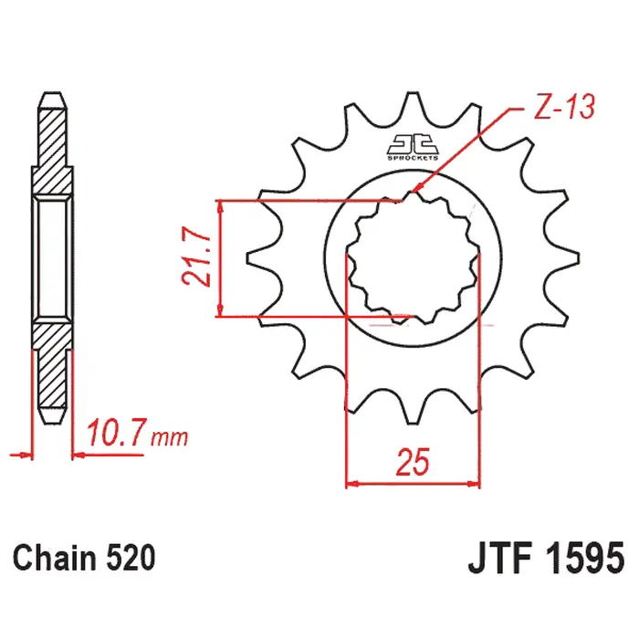 Kit Relação Premium Did Jt Yamaha Xj6 N Xj6 F de 2009 até 2019