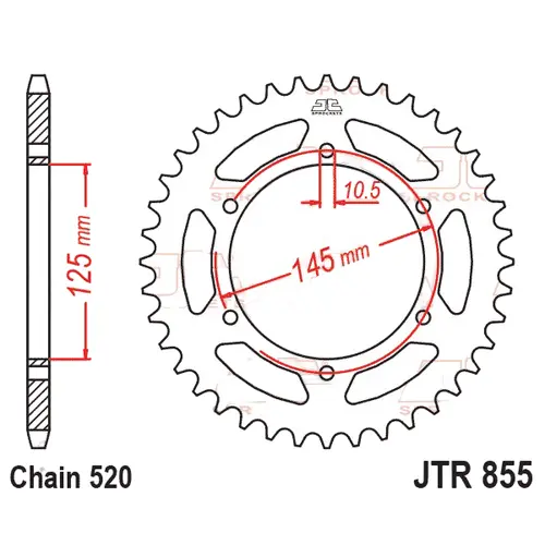 Kit Relação Premium Did Jt 520 Vx3 110 L 45/15 Yamaha Xt 660 R 2004 até 2018 X Supermotard 2004 até 2017
