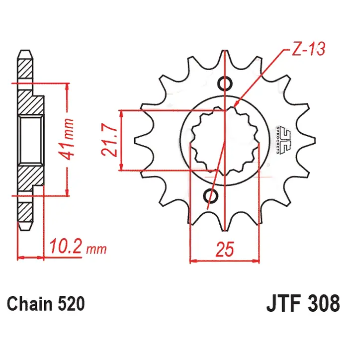 Kit Relação Premium Did Jt Yamaha Z Ténéré de 2008 até 2017 Xt 660 R de 2004 até 2018 X Supermotard de 2004 até 2017