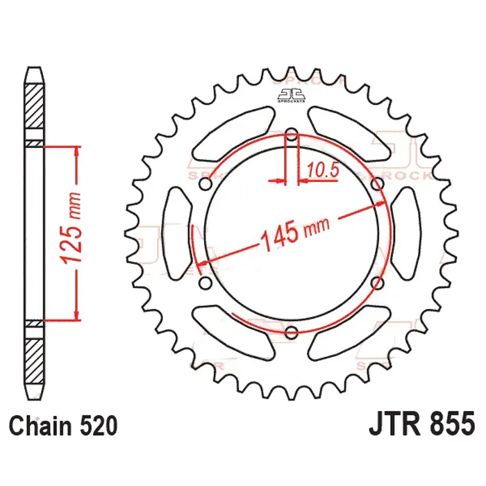 Kit Relação Premium Did Jt Yamaha Xt 660 R de 2004 até 2018 X Supermotard de 2004 até 2017