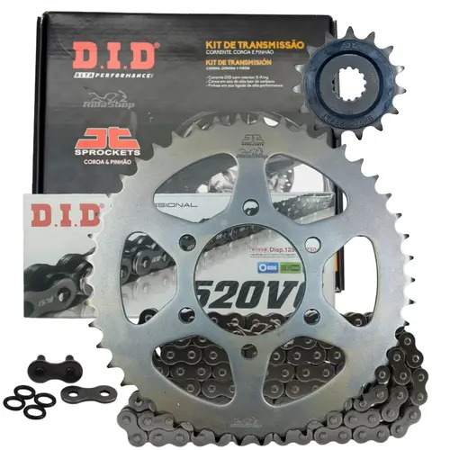 Kit Relação Premium Did Jt 520 V0 120 L 46/15 Kawasaki En 650 Vulcan S Cafe 2015 até 2024