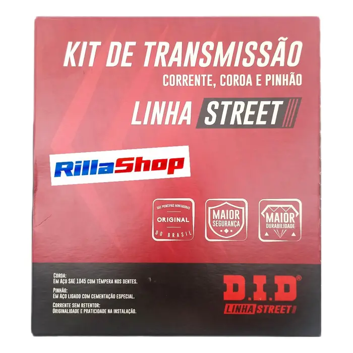 Kit Relação Street Did Yamaha Ys 250 Fazer de 2006 até 2017