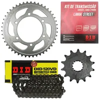 Kit Relação Street Did Kawasaki Kle 300 Versys X 300 2017 a 2025 - imagem 1