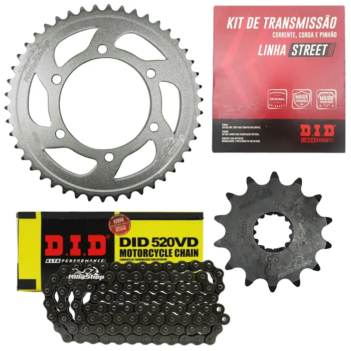 Kit Relação Street Did Kawasaki Kle 300 Versys X 300 2017 a 2025