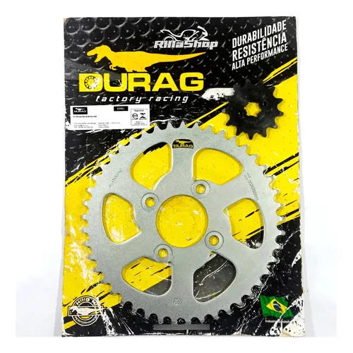 Kit Coroa e Pinhão Durag 520 45/13 Dafra Apache 200 2019 até 2025