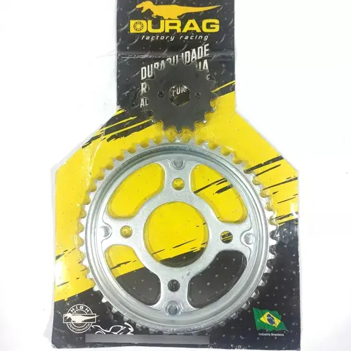 Kit Coroa e Pinhão Durag 428 43/16 Honda Titan 150 Ks/Es 2004 até 2015