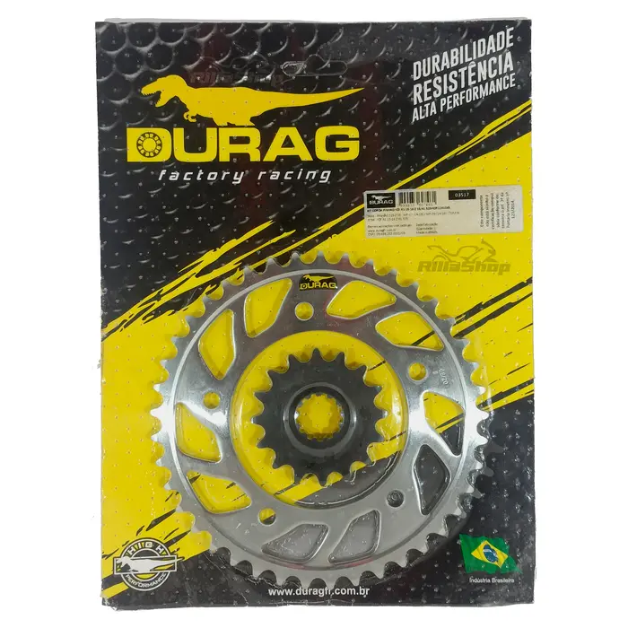 Kit Coroa e Pinhão Durag Yamaha Yzf R1 de 2015 até 2022