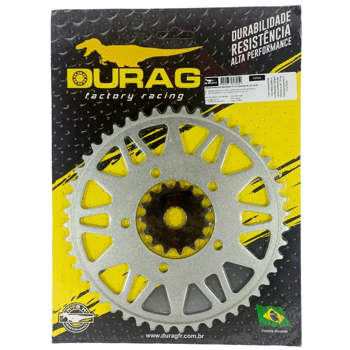 Kit Coroa e Pinhão Durag Gsf 650 Bandit Gsx 650 F de 2007 até 2016