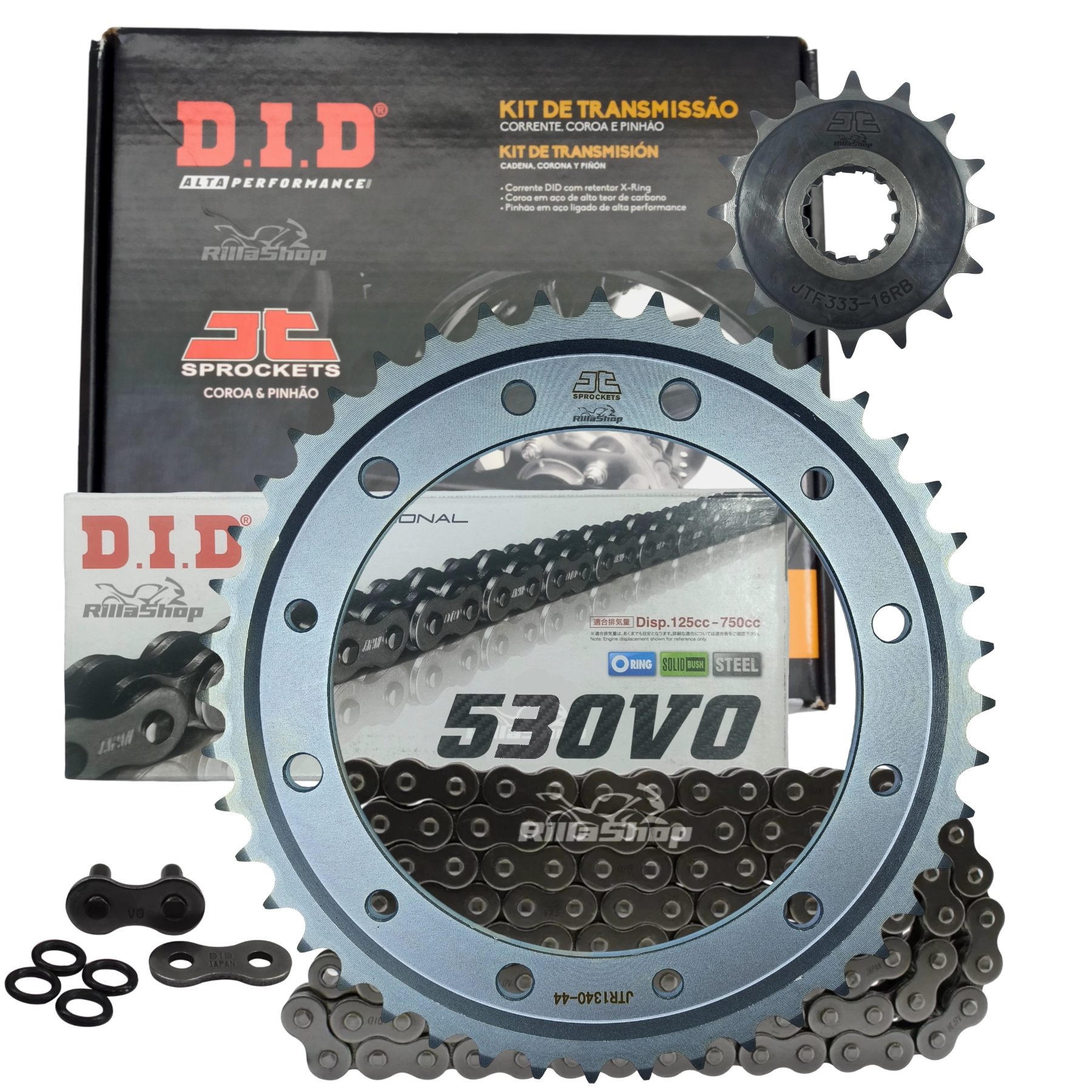 Kit Relação Premium Did Jt 530 V0 116 L 44/16 Honda Cb 1000 R Abs 2008 até 2016
