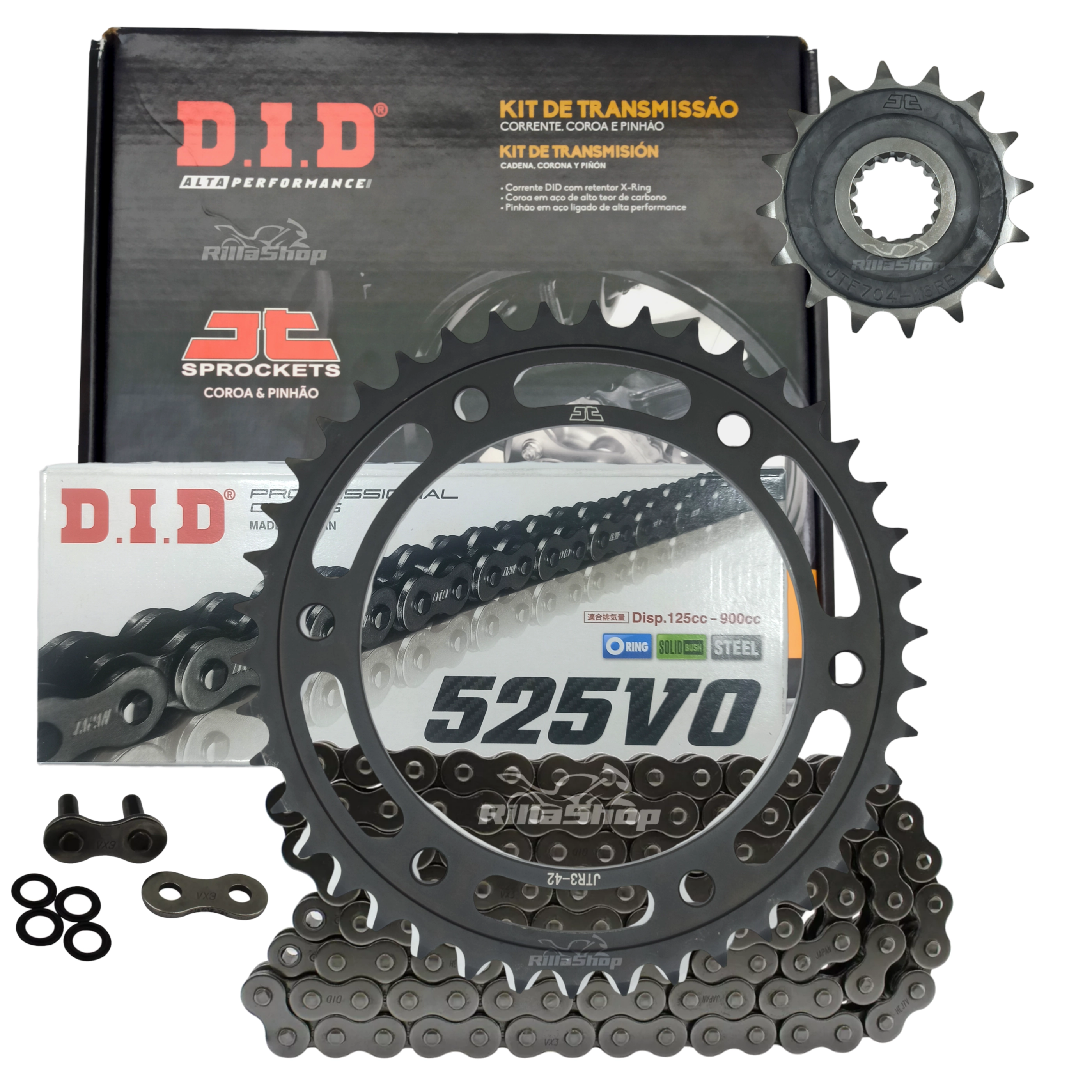 Kit Relação Premium Did Jt 525 V0 116 L 42/16 Bmw F 800 Gs 2007 até 2018 Gs Adventure 2013 até 2018 10,5mm