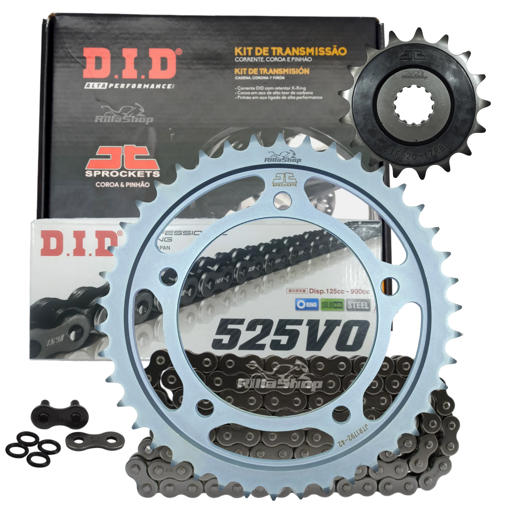 Kit Relação Premium Did Jt 525 V0 112 L 42/17 Suzuki Gsr 750 11/16 Gsr 750 Z 16/17 Gsx R 750 Srad 00/03 Gsx S 750 15/16 Gsx