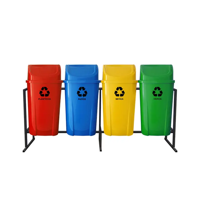 Coleta Seletiva Basculante 60 Litros