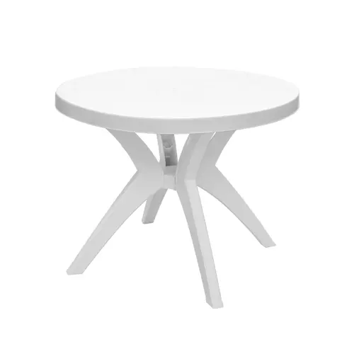 Mesa de Plástico Redonda Desmontável Rubi