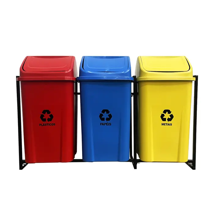 Coleta Seletiva Basculante 60 Litros