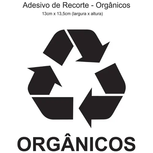 Adesivo Para Lixeira - Orgânicos