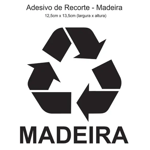 Adesivo Para Lixeira - Madeira