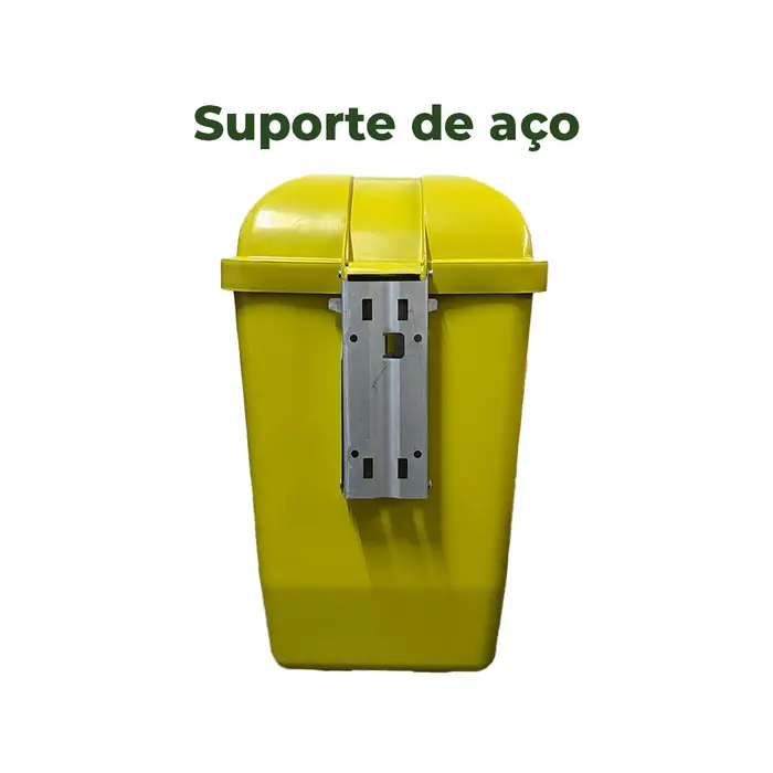 Lixeira Papeleira 50L Lar Plásticos | Suporte e Segurança