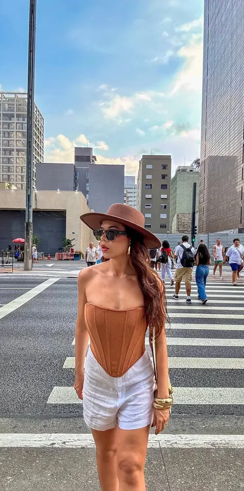 Top Corselet Patterns em Tule