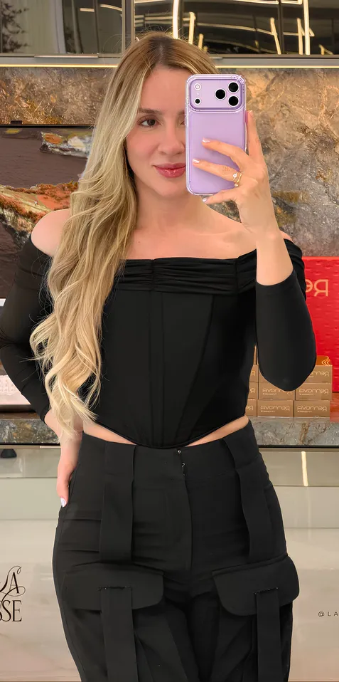 Top Corselet Patterns em Tule