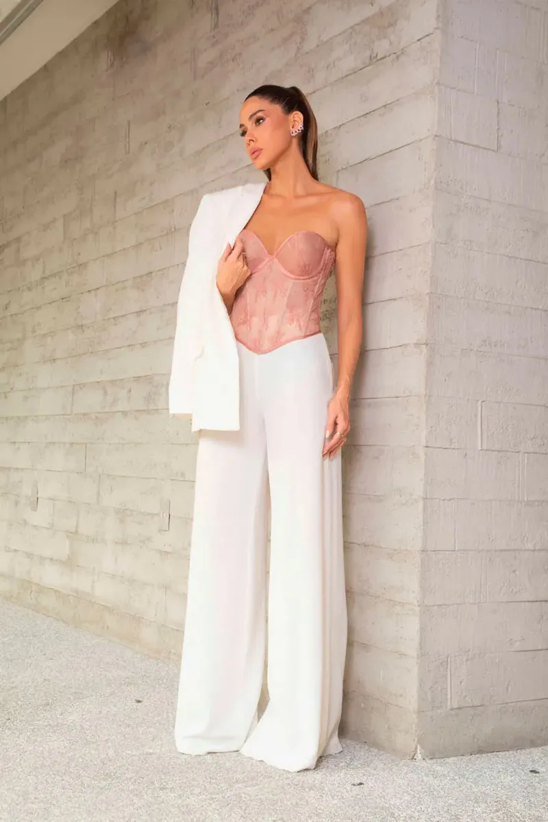 Corset em Tule Relva (Tomara que caia)