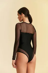 Body Magnificent Tule Transparente (Manga Longa) - imagem 3