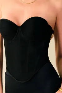 Corset Essential com Bojo Drapeado e Tule - imagem 3