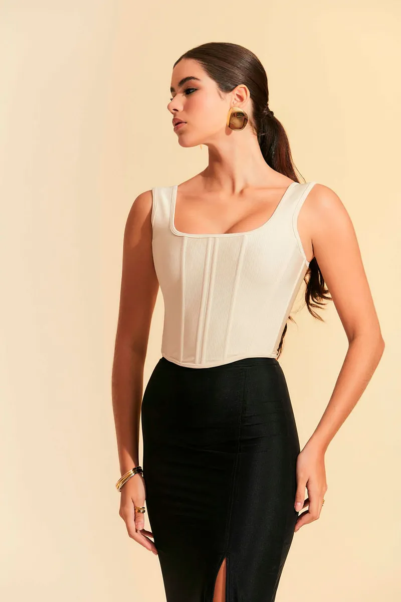Top Corset Tag (Canelado)