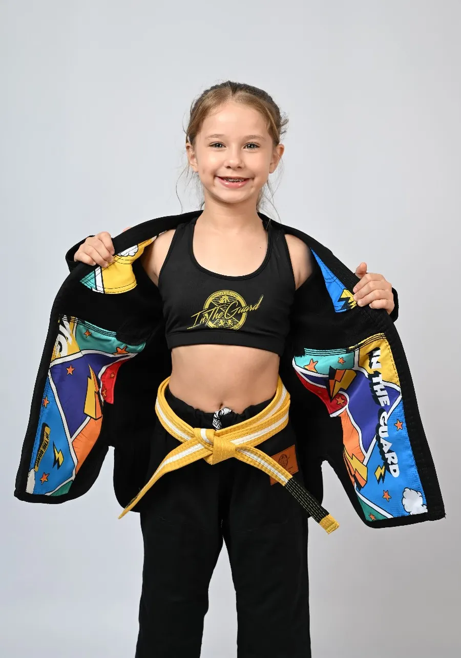 Kimono Infantil In The Guard Colors Preto