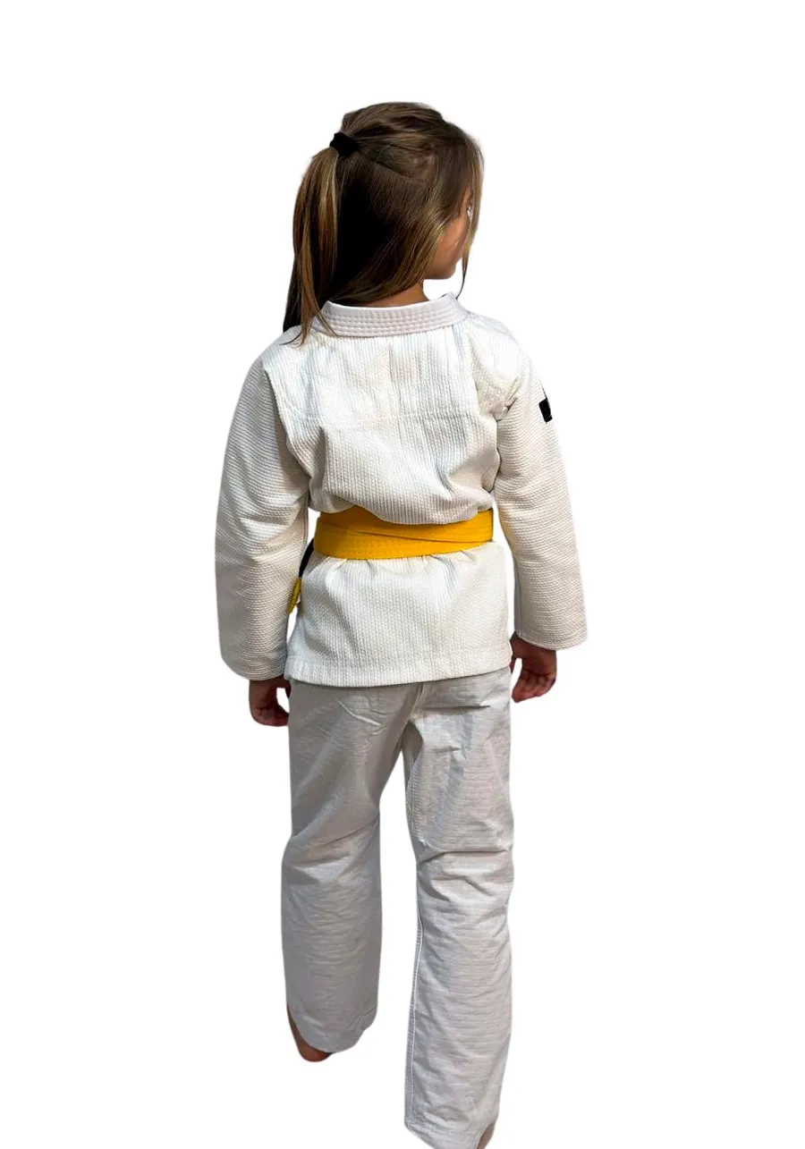 Kimono Infantil In The Guard Green Branco