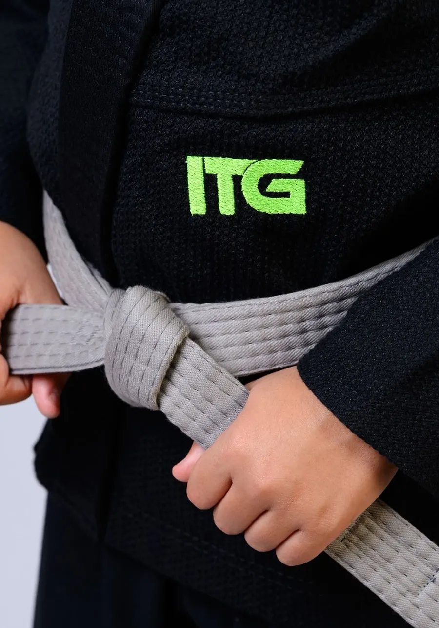 Kimono Infantil In The Guard Green Preto