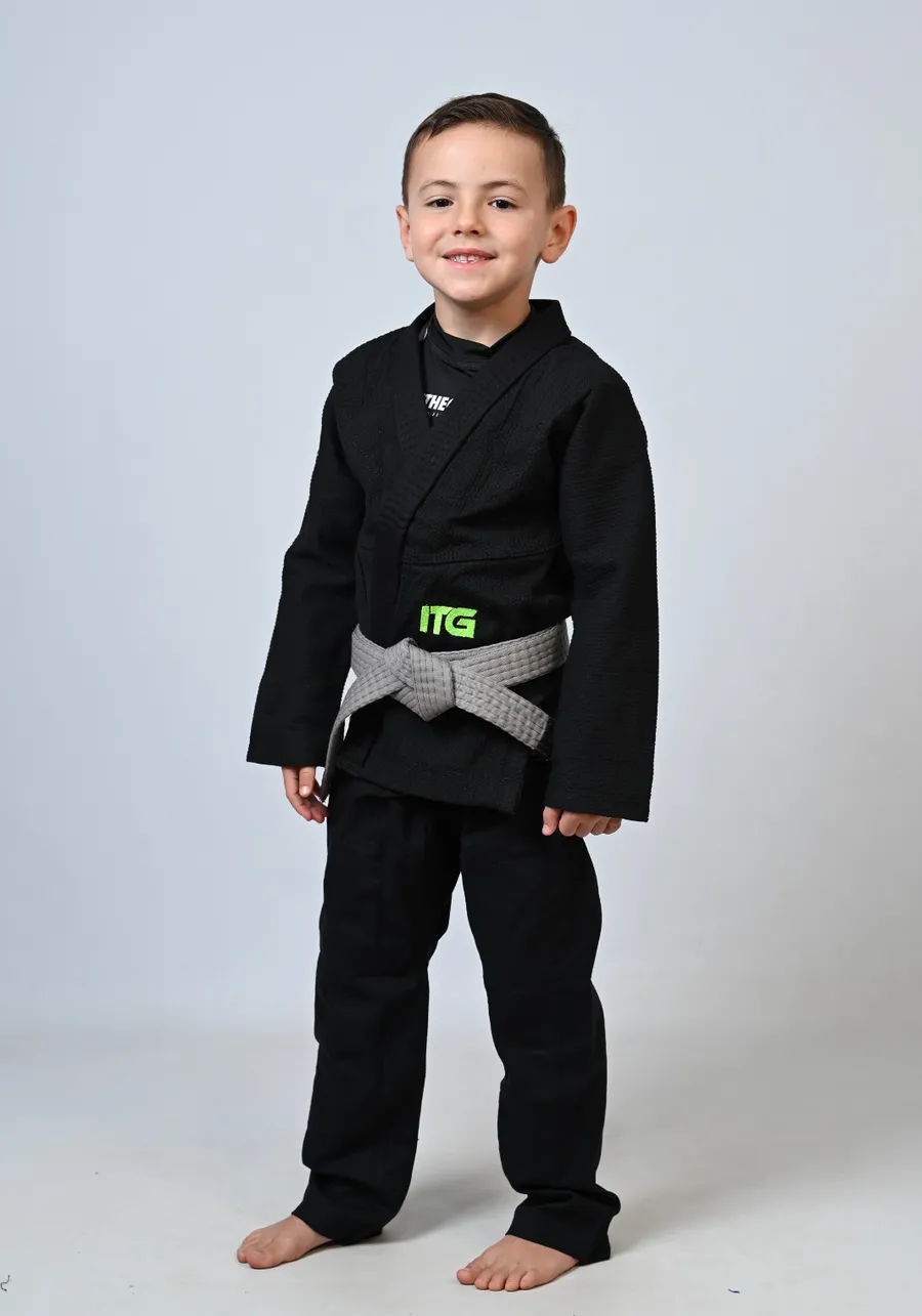 Kimono Infantil In The Guard Green Preto